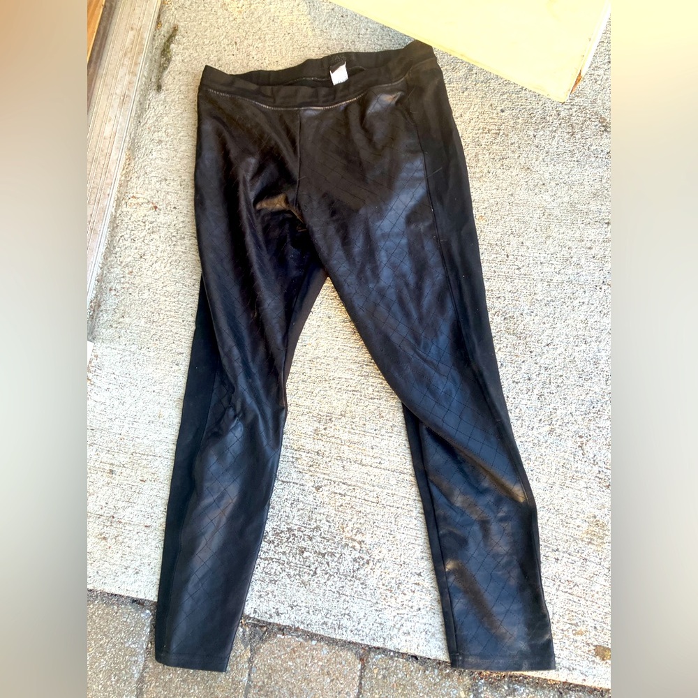 Tag elemental designer stitched checkerboard front joggers pants leggings large